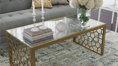 Living room center table decor