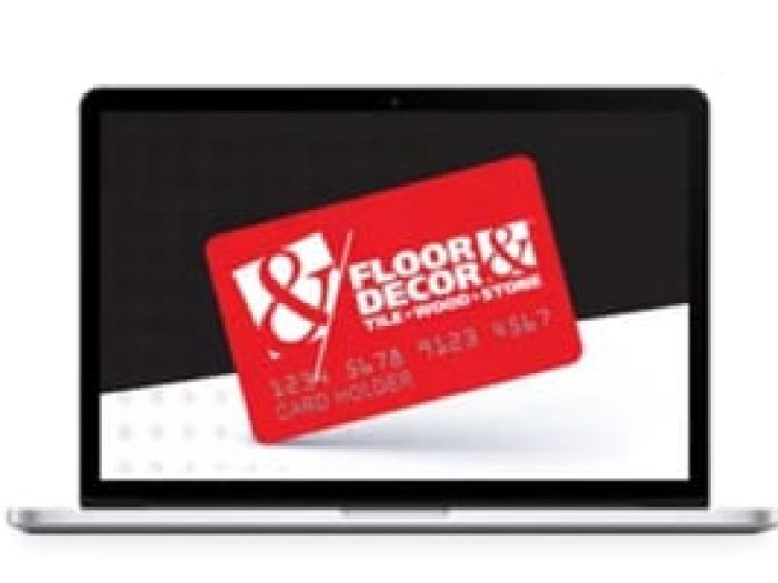 Floor and decor credit card