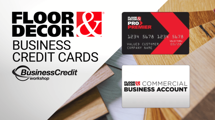 Floor and decor credit card