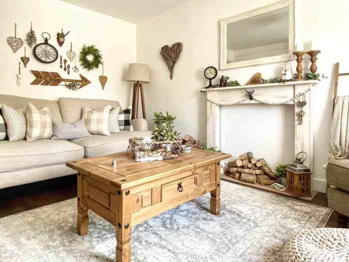 Farmhouse living room wall decor